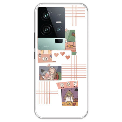 Cute Girl - Clear Printed Silicone Case For IQOO 11