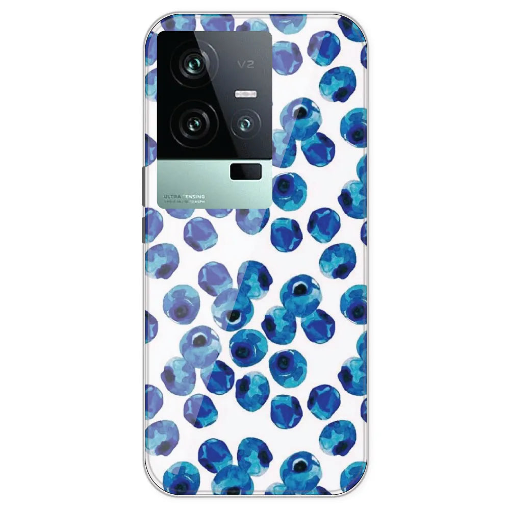 Blueberries - Printed Silicone Case For IQOO 11