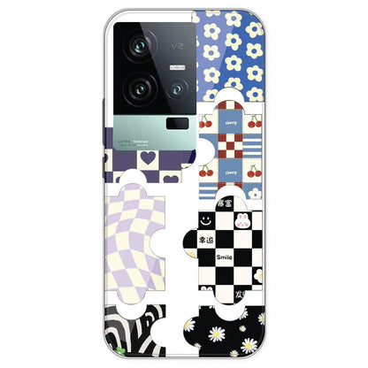 Aesthetic Puzzle - Clear Printed Silicone Case For IQOO 11