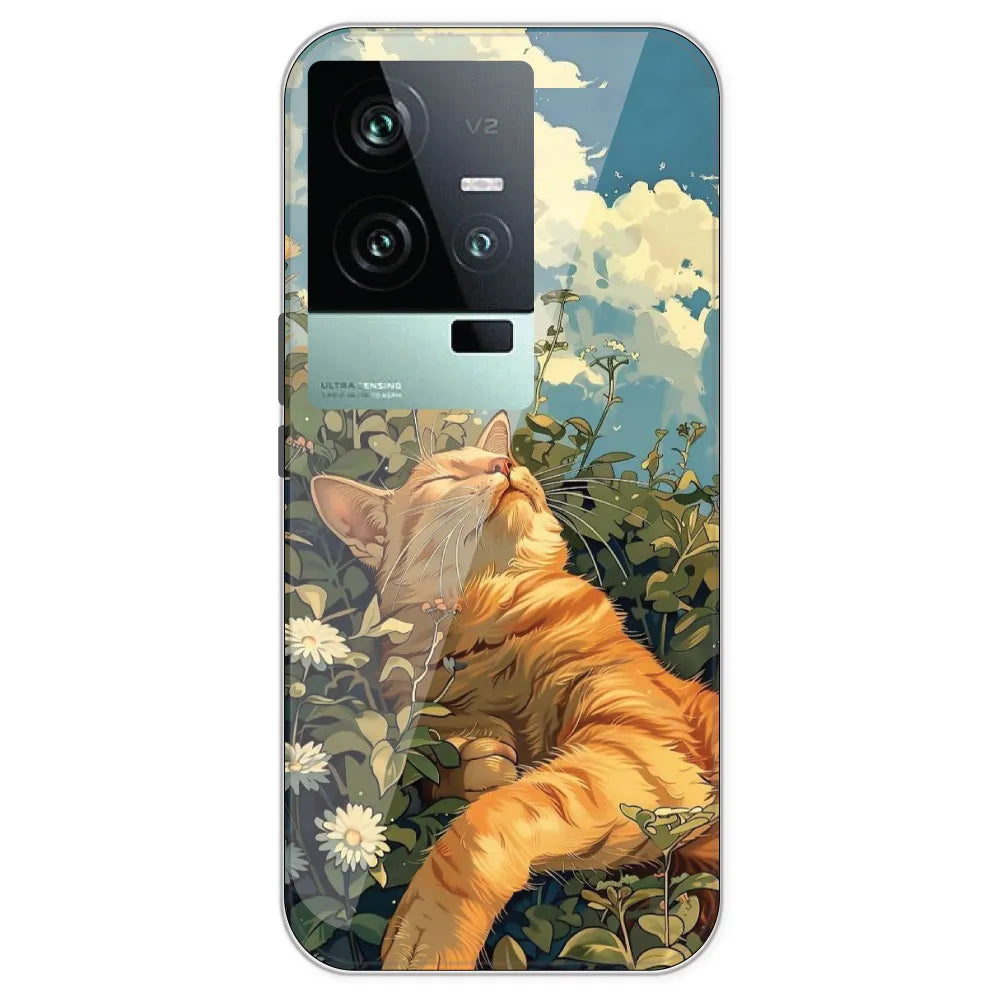 Garfield Sleeping - Printed Silicone Case For IQOO 11