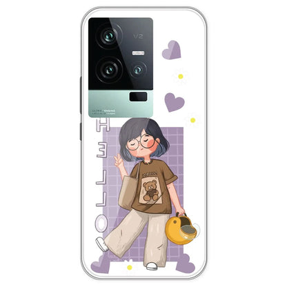 Introvert Girl - Clear Printed Silicone Case For IQOO 11