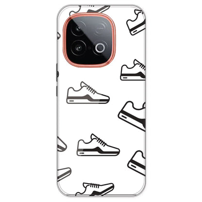 Black Sneakers - Clear Printed Silicone Case For IQOO Neo 10