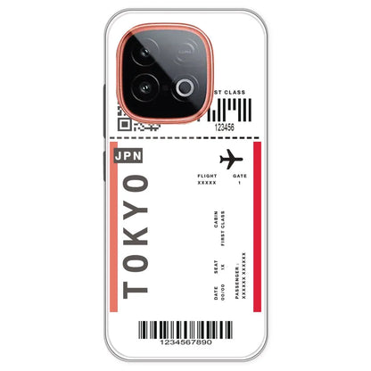 Tokyo Ticket - Clear Printed Silicone Case For IQOO Neo 10