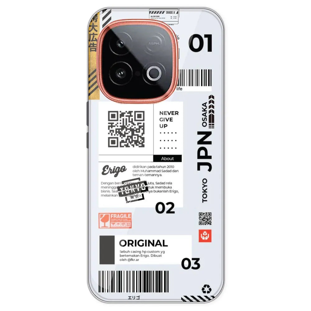 Barcode Labels - Printed Silicone Case For IQOO Neo 10
