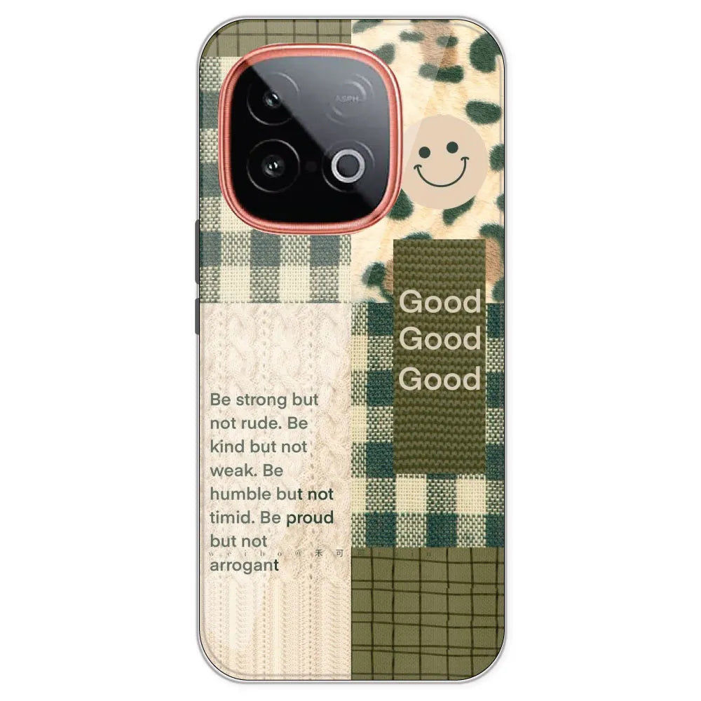 Patchwork Positivity - Printed Silicone Case For IQOO Neo 10