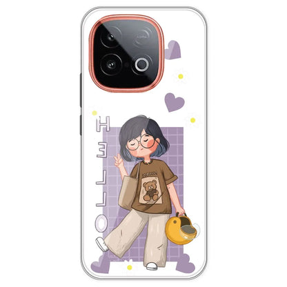Introvert Girl - Clear Printed Silicone Case For IQOO Neo 10