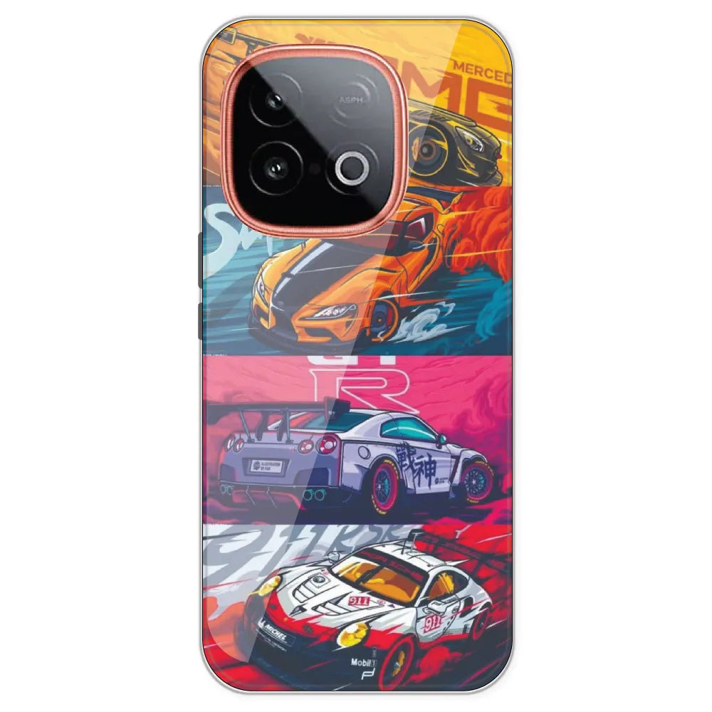 Sports Cars - Printed Silicone Case For IQOO Neo 10