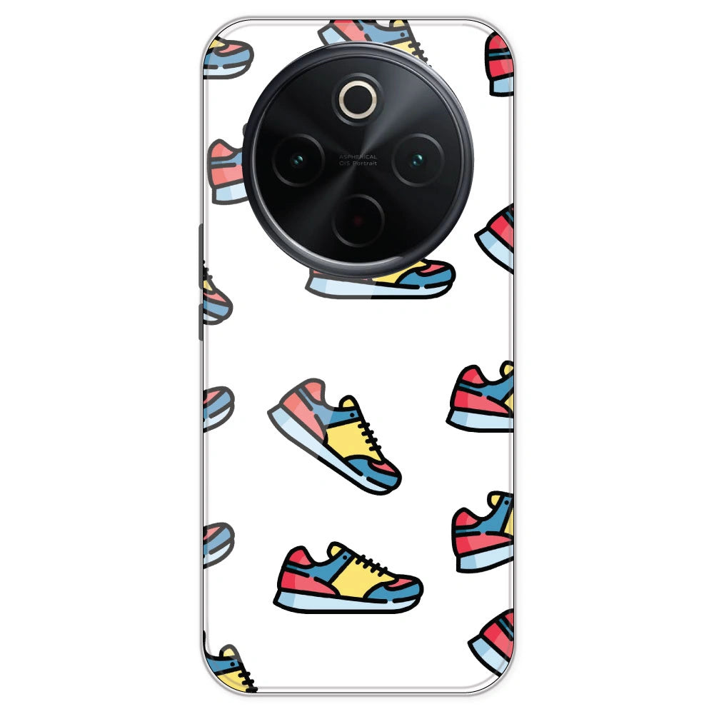 Sneakers - Clear Printed Silicone Case For IQOO Z10