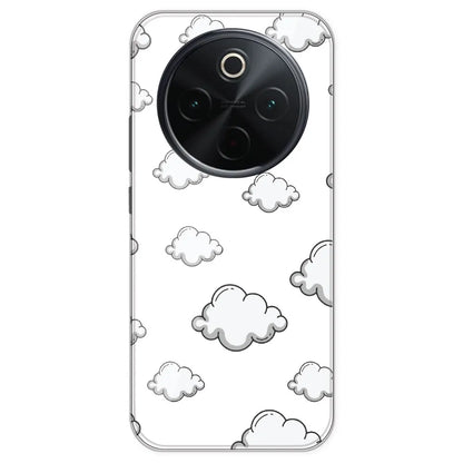 Clouds - Clear Printed Silicone Case For IQOO Z10