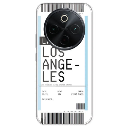 Los Angeles Ticket - Clear Printed Silicone Case For IQOO Z10