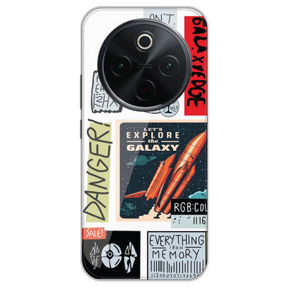 Galaxy - Clear Printed Silicone Case For IQOO Z10