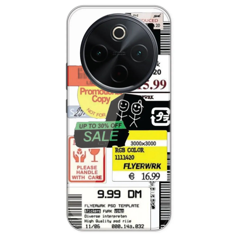 Sales - Clear Printed Silicone Case For IQOO Z10