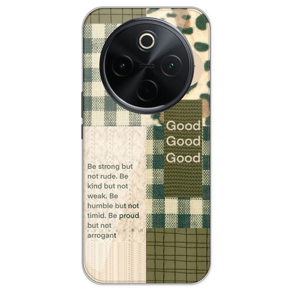 Patchwork Positivity - Printed Silicone Case For IQOO Z10