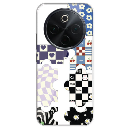Aesthetic Puzzle - Clear Printed Silicone Case For IQOO Z10