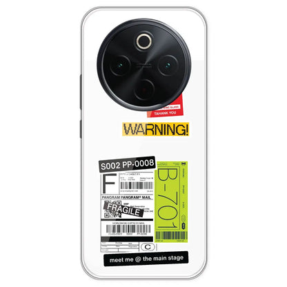 Fragile Labels - Clear Printed Silicone Case For IQOO Z10