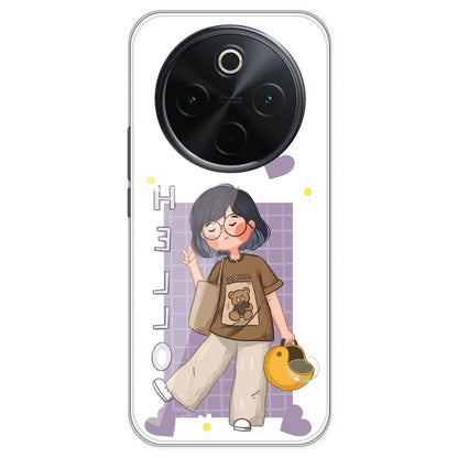 Introvert Girl - Clear Printed Silicone Case For IQOO Z10