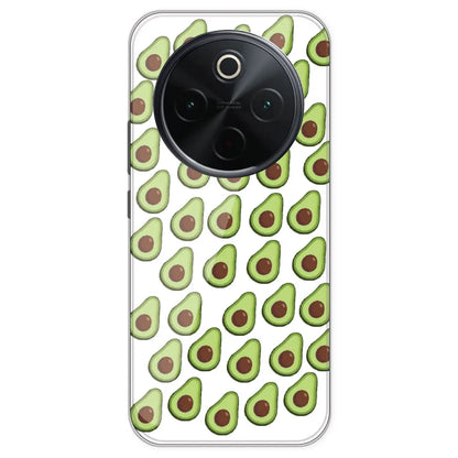 Avocado - Clear Printed Silicone Case For IQOO Z10