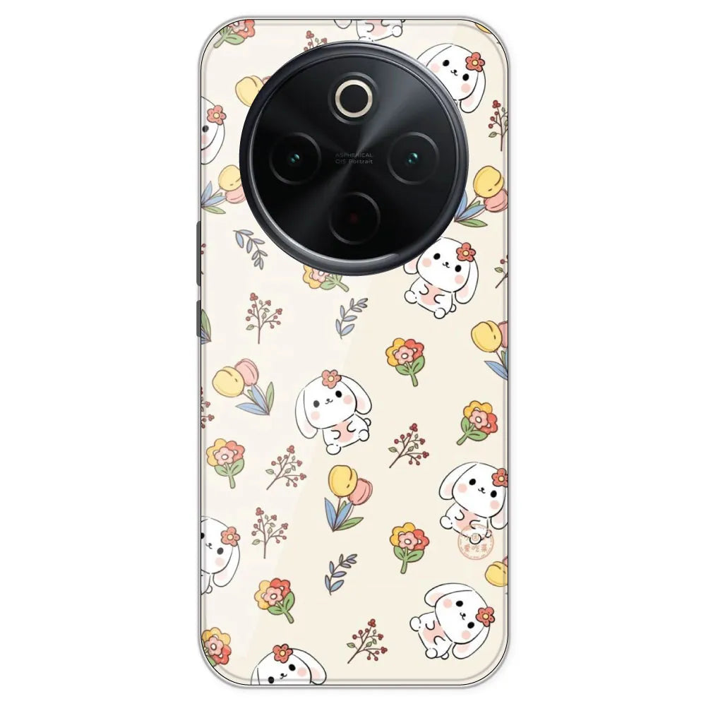 Cute Bunny - Printed Silicone Case For IQOO Z10