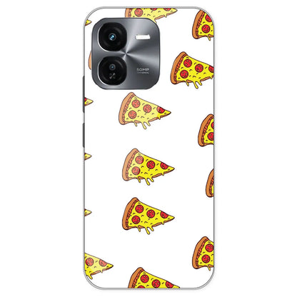 Pizza - Clear Printed Silicone Case For IQOO Z9X