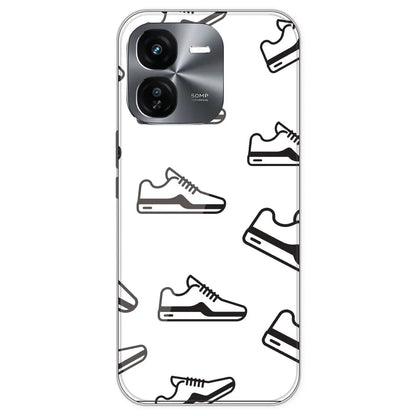 Black Sneakers - Clear Printed Silicone Case For IQOO Z9X