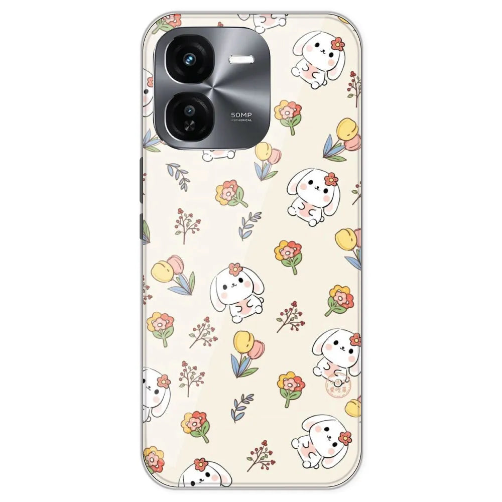 Cute Bunny - Printed Silicone Case For IQOO Z9X