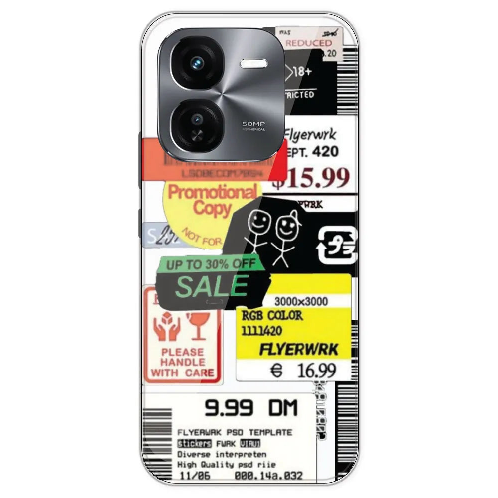 Sales - Clear Printed Silicone Case For IQOO Z9X