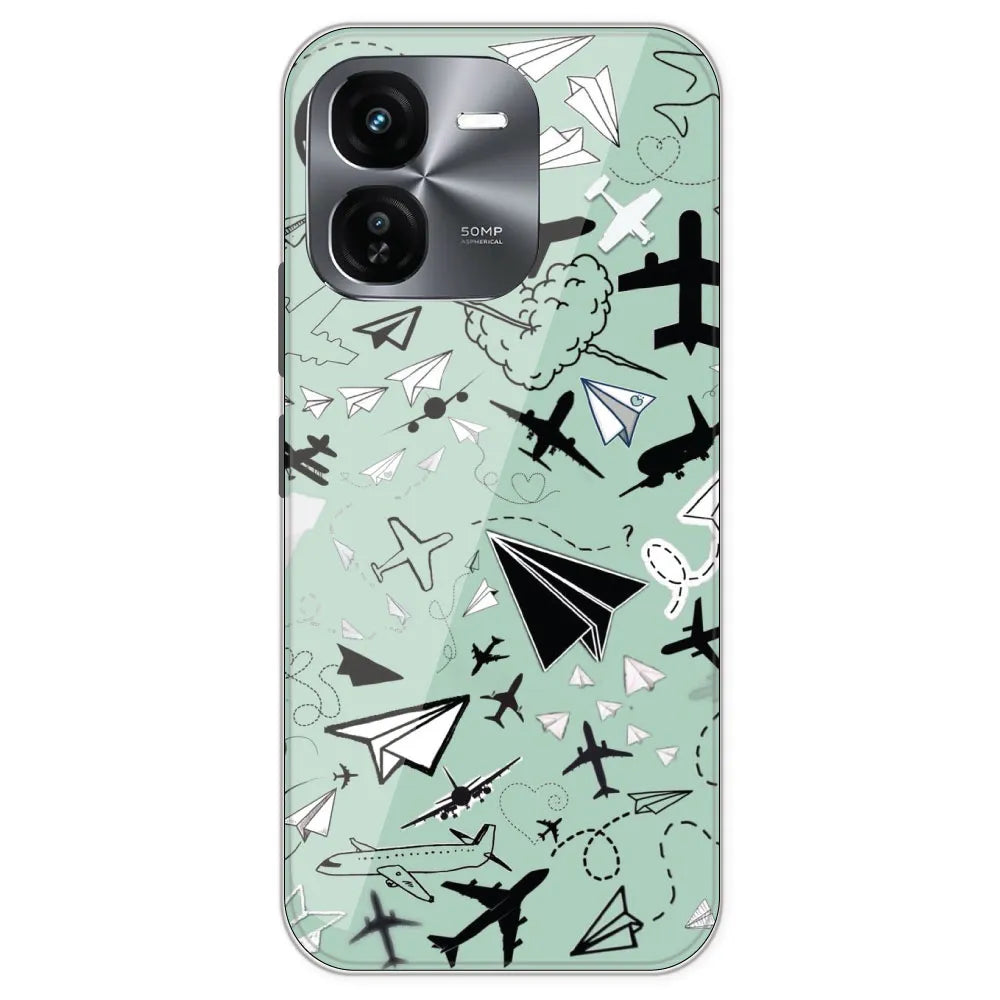Planes - Printed Silicone Case For IQOO Neo Z9X