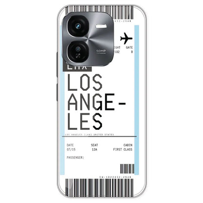 Los Angeles Ticket - Clear Printed Silicone Case For IQOO Z9X