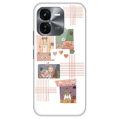 Cute Girl - Clear Printed Silicone Case For IQOO Z9X