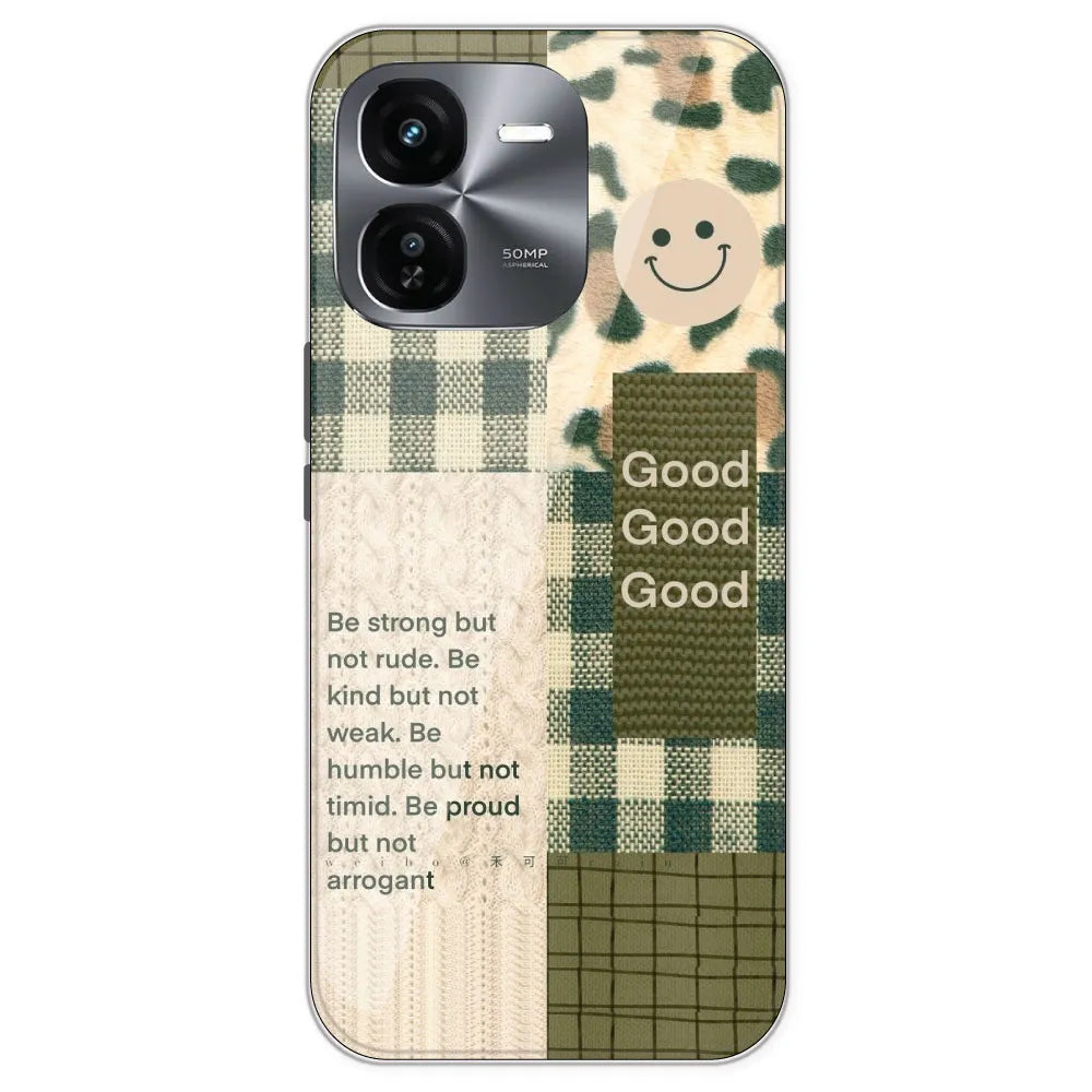 Patchwork Positivity - Printed Silicone Case For IQOO Z9X