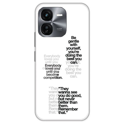 Motivational Quotes - Clear Printed Silicone Case For IQOO Z9X