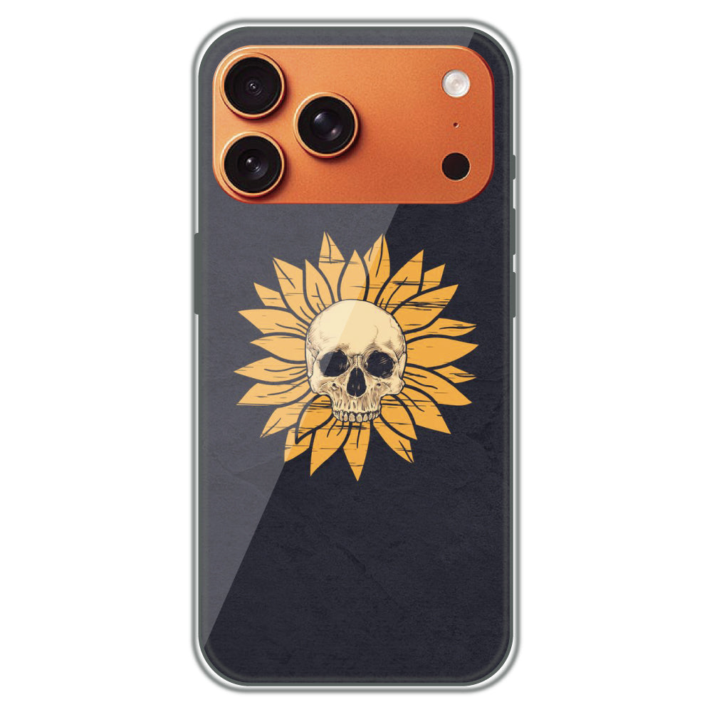Sunflower Skull - Printed Silicone Case for Apple iPhone 17 Pro Max