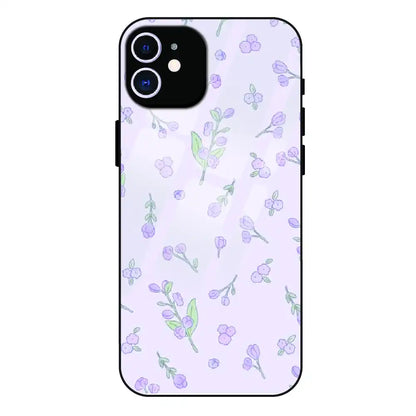 Lavender Floral Ditsy - Glass Case For Apple iPhone 11