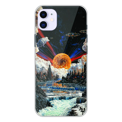 Cosmic Fantasy Sun Landscape - Printed Silicone Case For Apple iPhone 11