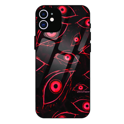 Crimson Eyes Chaos - Glass Case For Apple iPhone 11