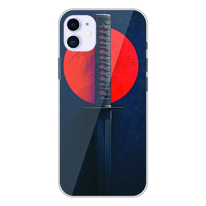 Katana Minimal Japanese Aesthetic - Printed Silicone Case For Apple iPhone 11