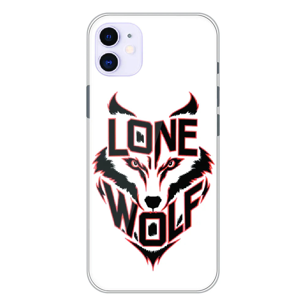 Lone Wolf Power Art - Printed Silicone Case For Apple iPhone 11