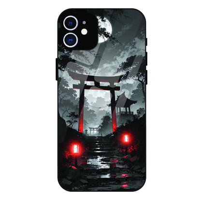 Midnight Torii Forest - Glass Case For Apple iPhone 11
