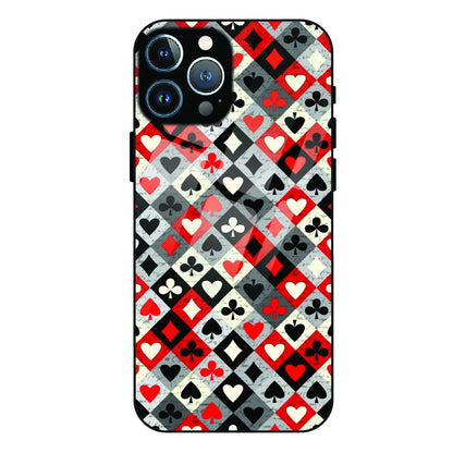Classic Card Symbols - Glass Case For Apple iPhone 11 Pro