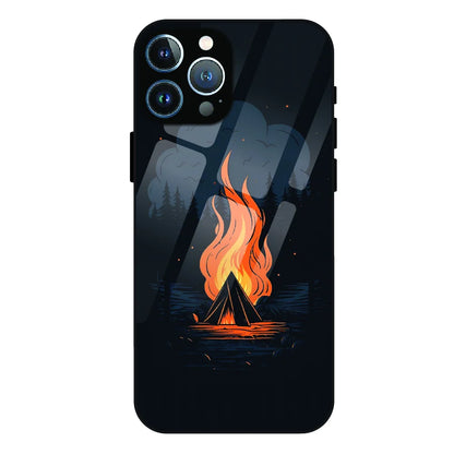Midnight Campfire Adventure - Glass Case For Apple iPhone 11 Pro