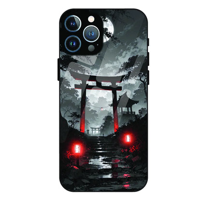 Midnight Torii Forest - Glass Case For Apple iPhone 11 Pro
