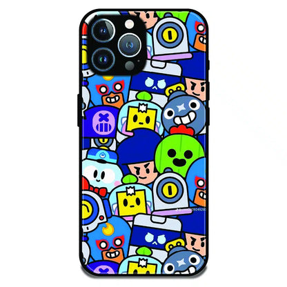 Cartoon Gamer Chaos - Glossy Metal Silicone Case For Apple iPhone 11 Pro