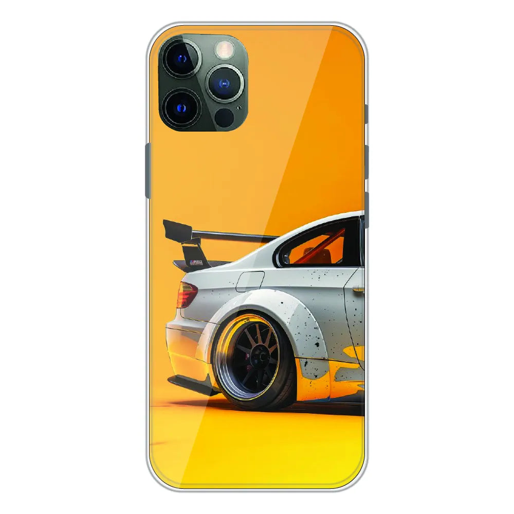 Sport Car Yellow Background - Printed Silicone Case For Apple iPhone 11 Pro