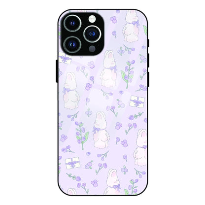 Lavender Bunny Gifts - Glass Cases For Apple iPhone Models