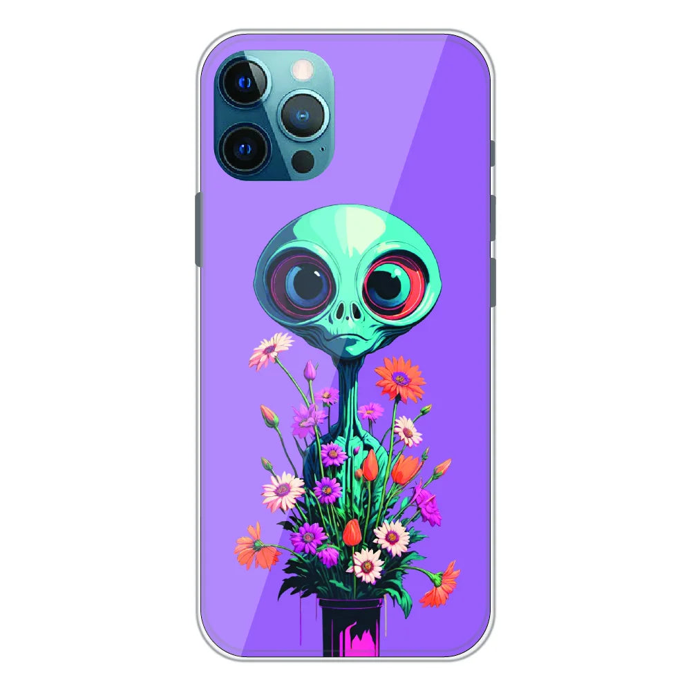 Floral Alien Fantasy - Printed Silicone Case For Apple iPhone 11 Pro Max
