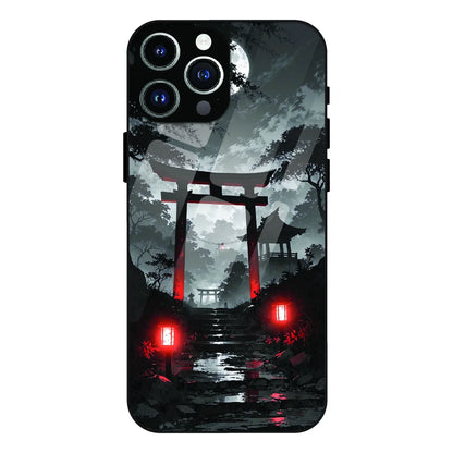 Midnight Torii Forest - Glass Cases For Apple iPhone Models