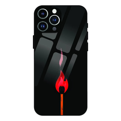 Burning Match - Glass Cases For Apple iPhone Models