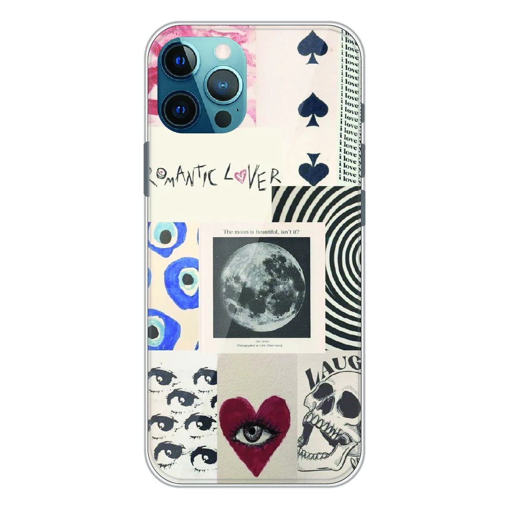 Romantic Art Collage - Printed Silicone Case For Apple iPhone 11 Pro Max
