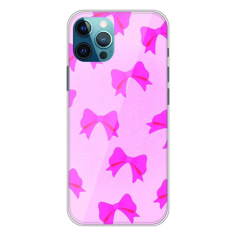 Pink Bow Aesthetic Pattern - Printed Silicone Case For Apple iPhone 11 Pro Max