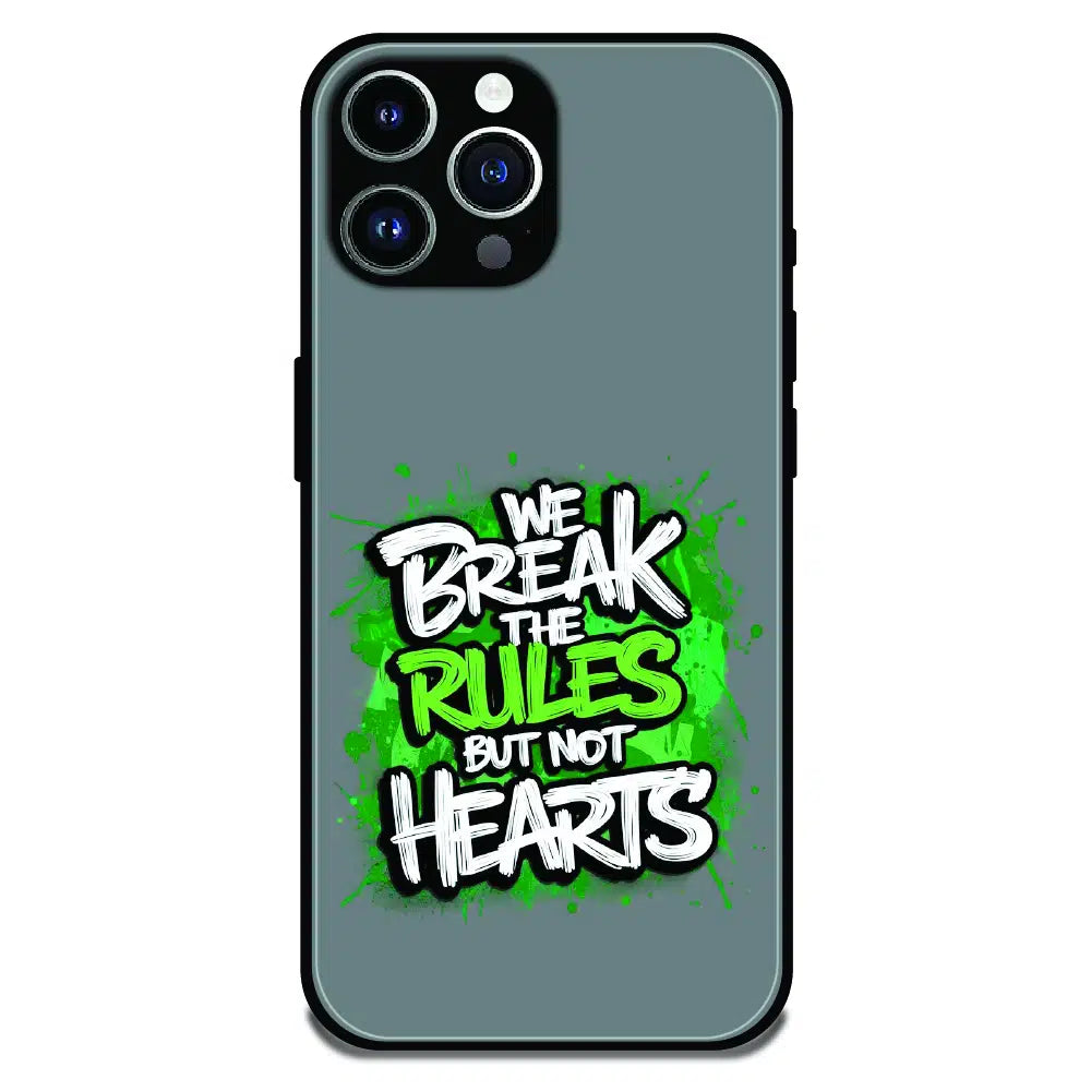 Break the Rules Quote - Glossy Metal Silicone Case For Apple iPhone 11 Pro Max